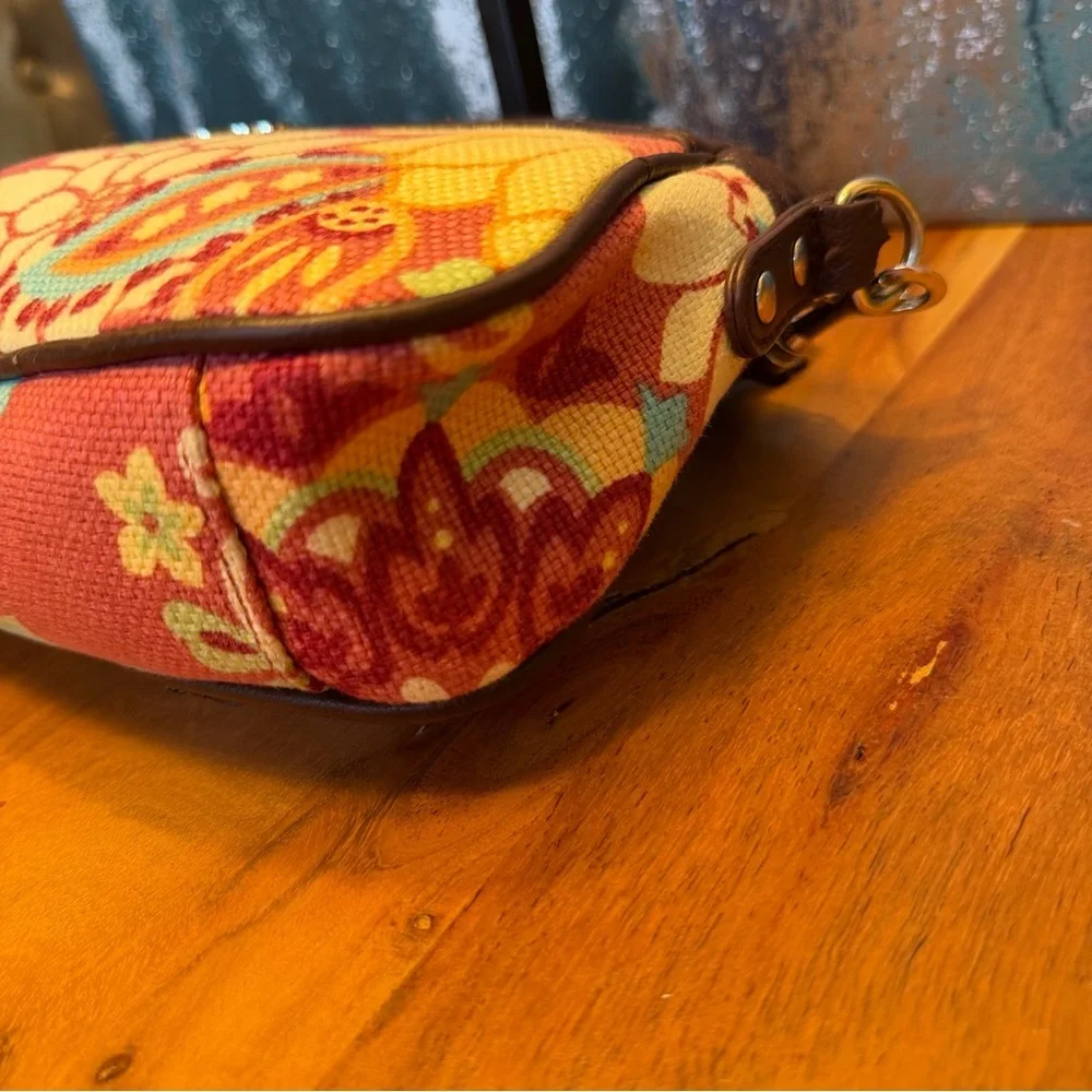 Spartina 449 Vintage 2009 Daufuskie Island Floral Linen Crossbody (EUC)